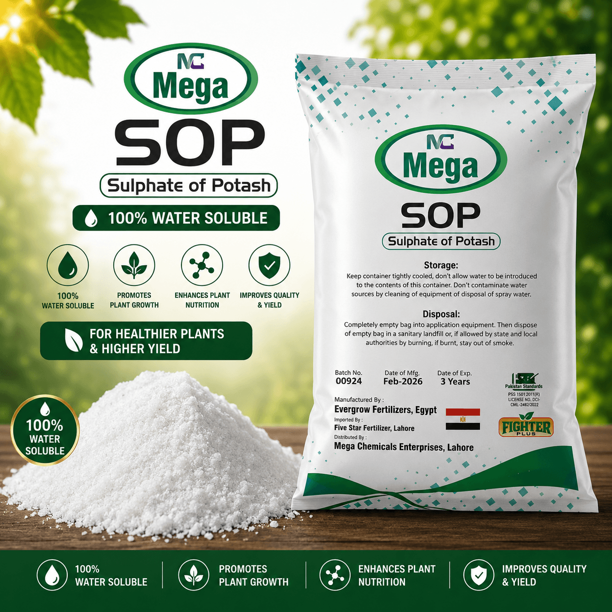 Mega SOP (Sulphate of Potash)